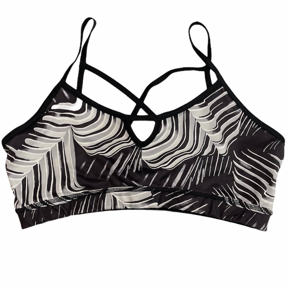 Zella Palm Sports Bra with Straps